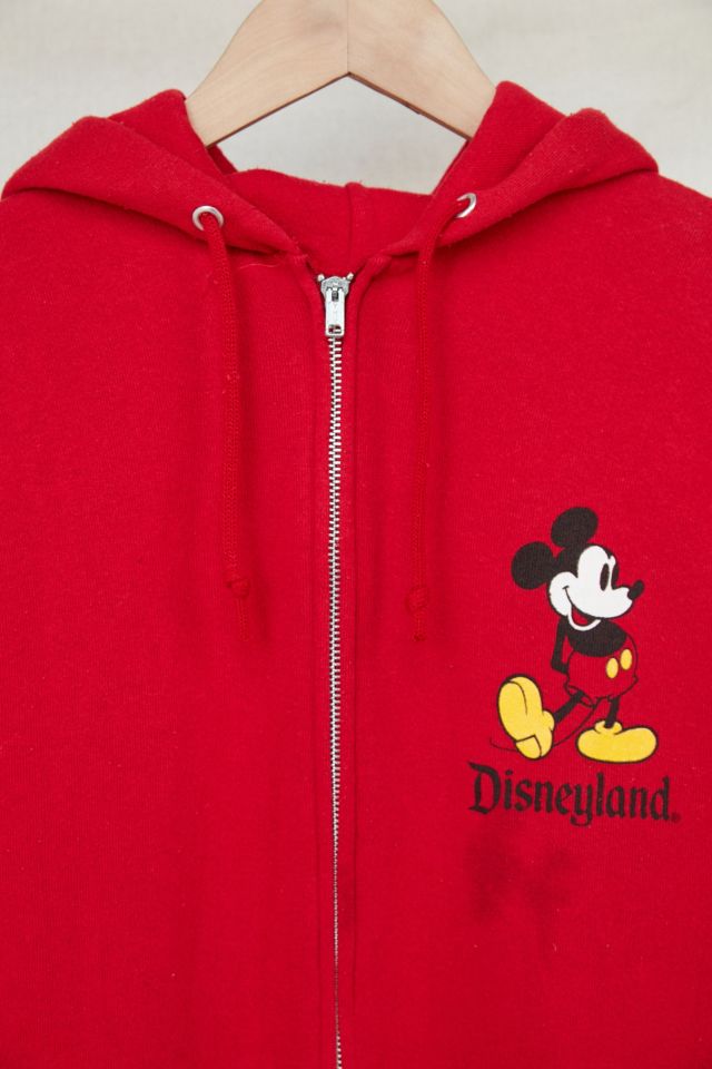 Kangourou vintage Mickey Mouse rouge avec fermeture à glissière #2