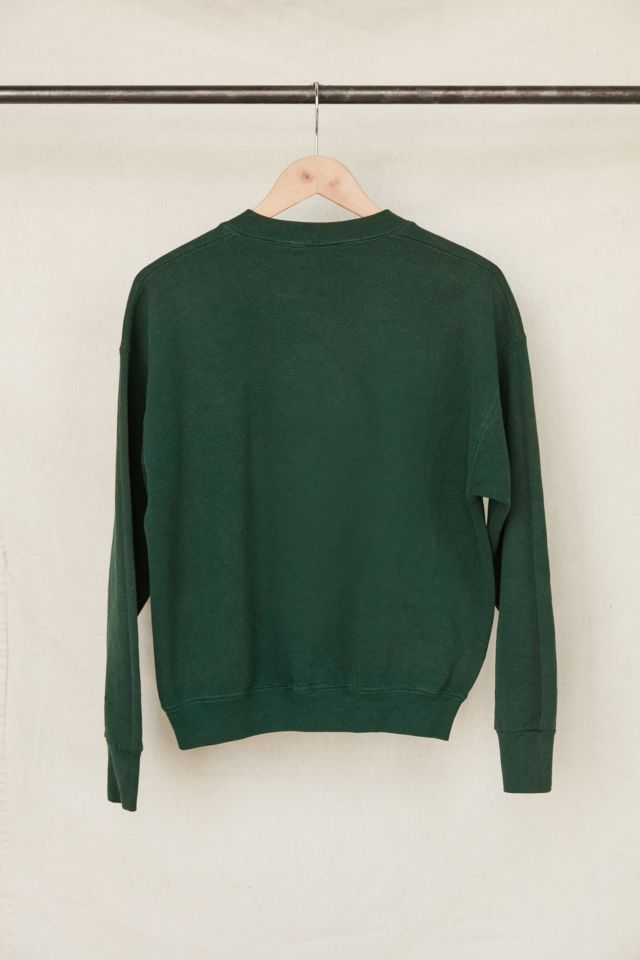 Sweatshirt vintage vert à col rond Mickey Mouse #1
