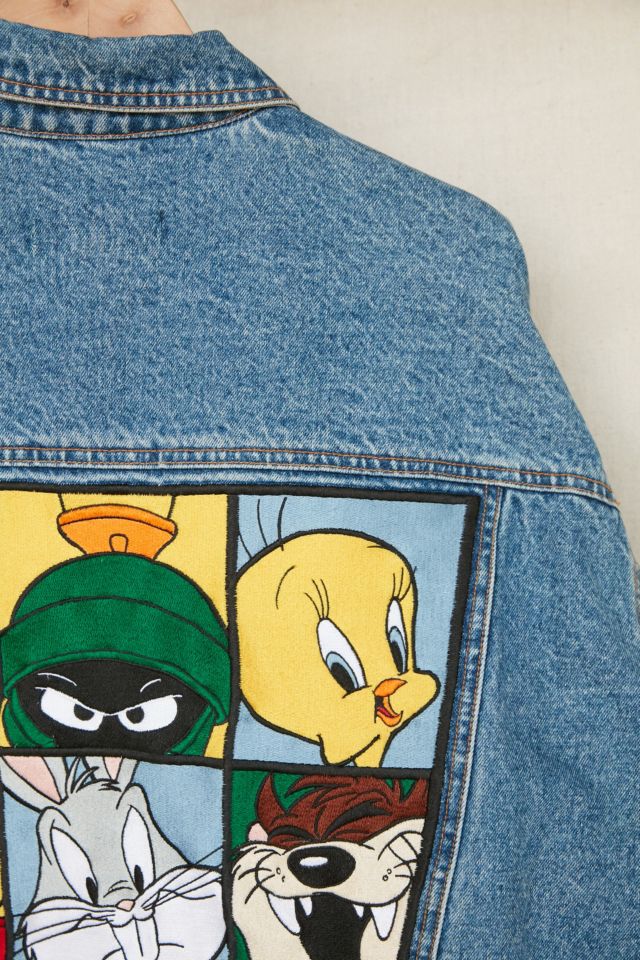 Vintage Looney Tunes Denim Jacket Urban Outfitters