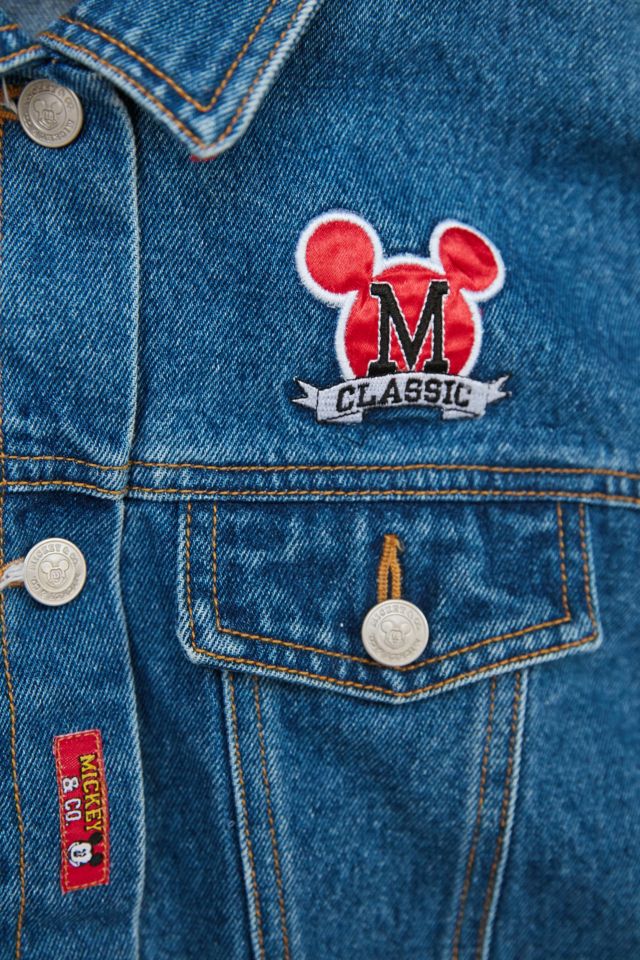 Blouson en denim brodé classique vintage Mickey Mouse #3