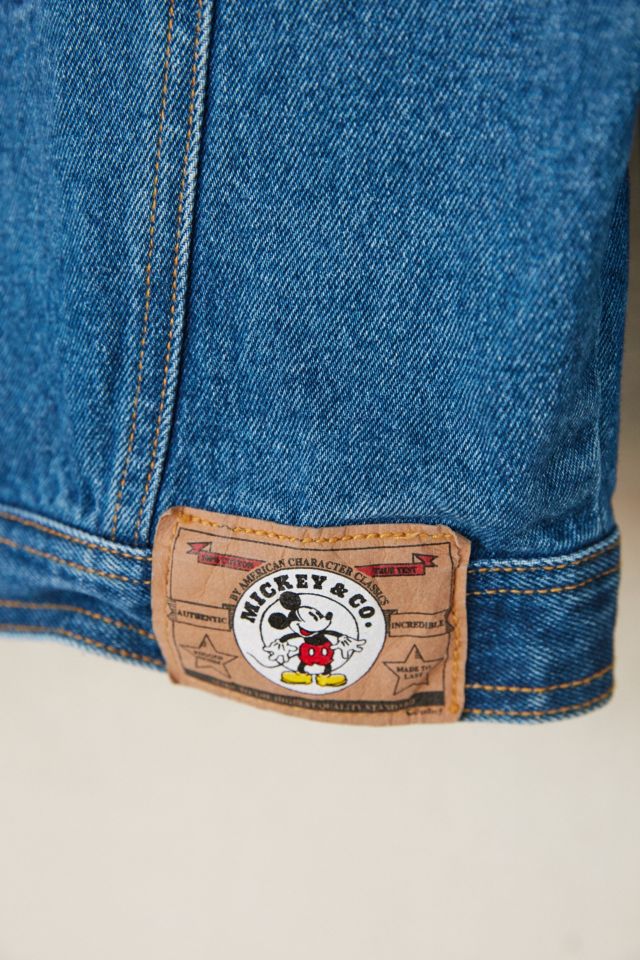 Blouson en denim brodé classique vintage Mickey Mouse #5