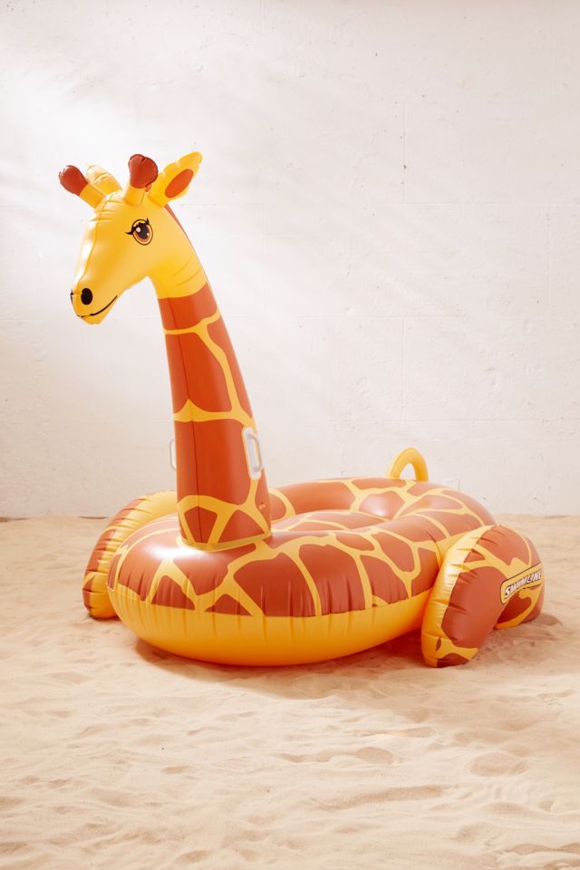 Inflatable giraffe pool store float