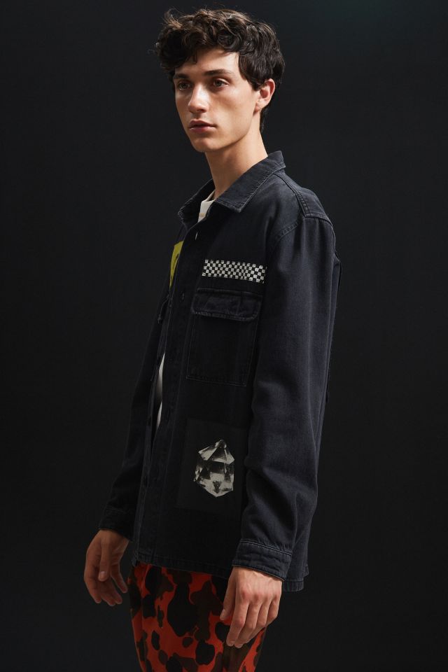 UO Graphic Patches Denim Overshirt #3