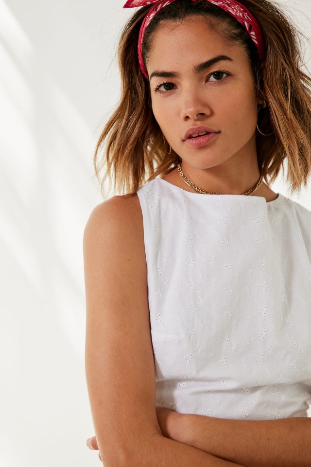 Kimchi Blue Eyelet Drop Armhole Romper #5