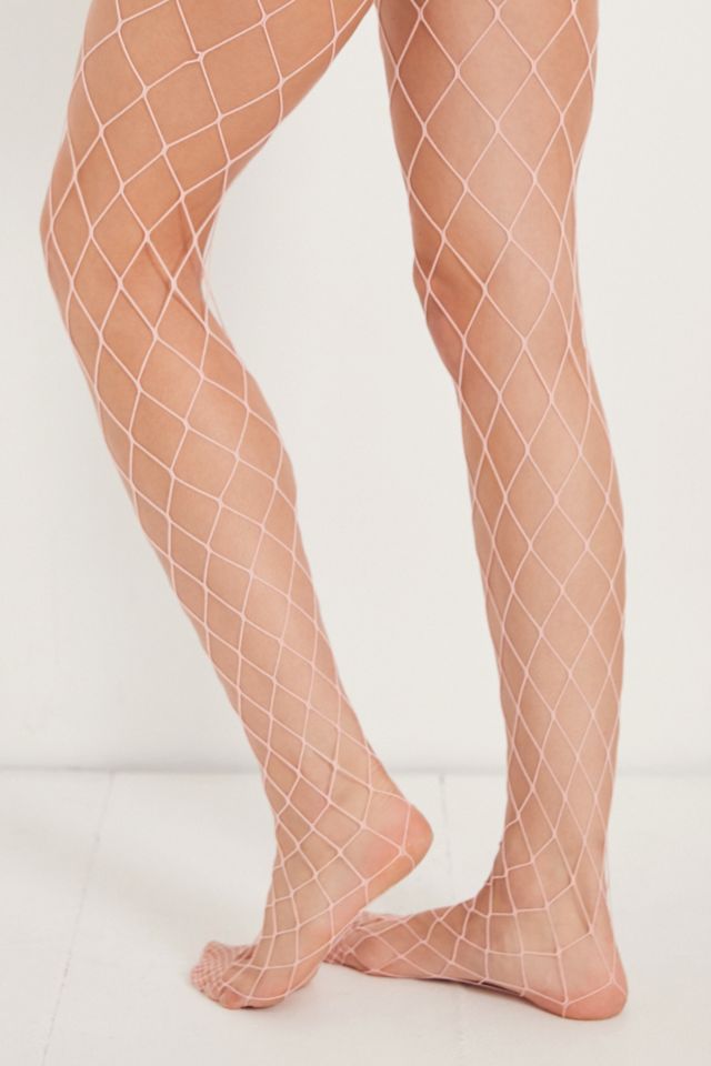 Out From Under Wide Net Pink Fishnet Tight #2