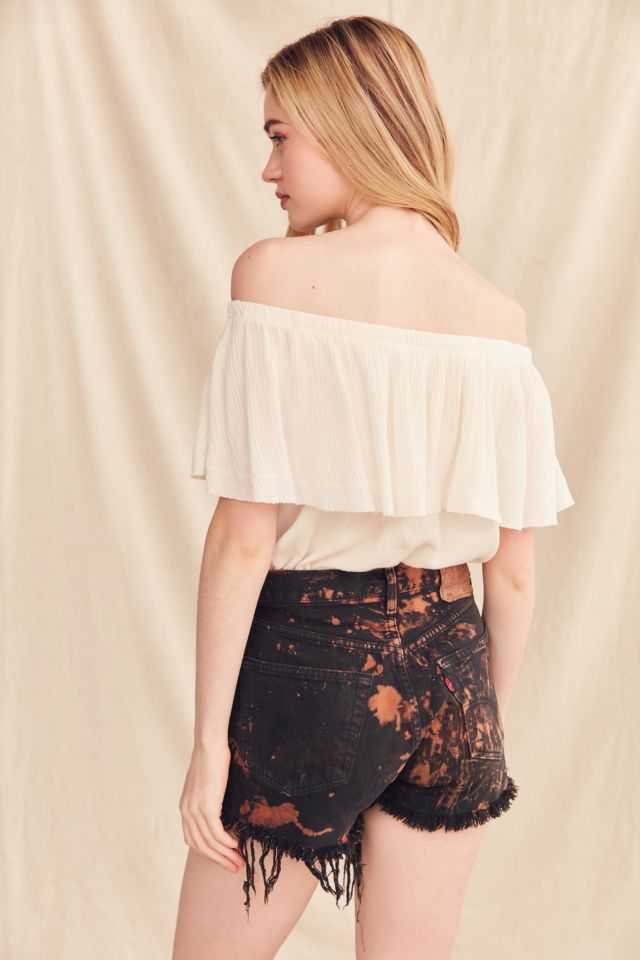 Urban Renewal Recycled Levi's Bleached Denim Short #5