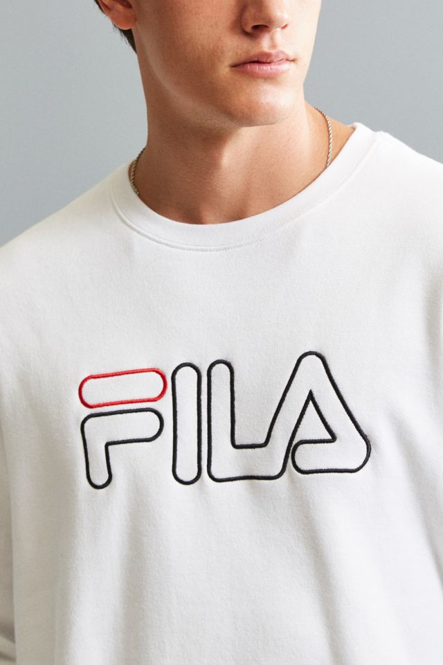 Fila box logo crew hot sale sweatshirt