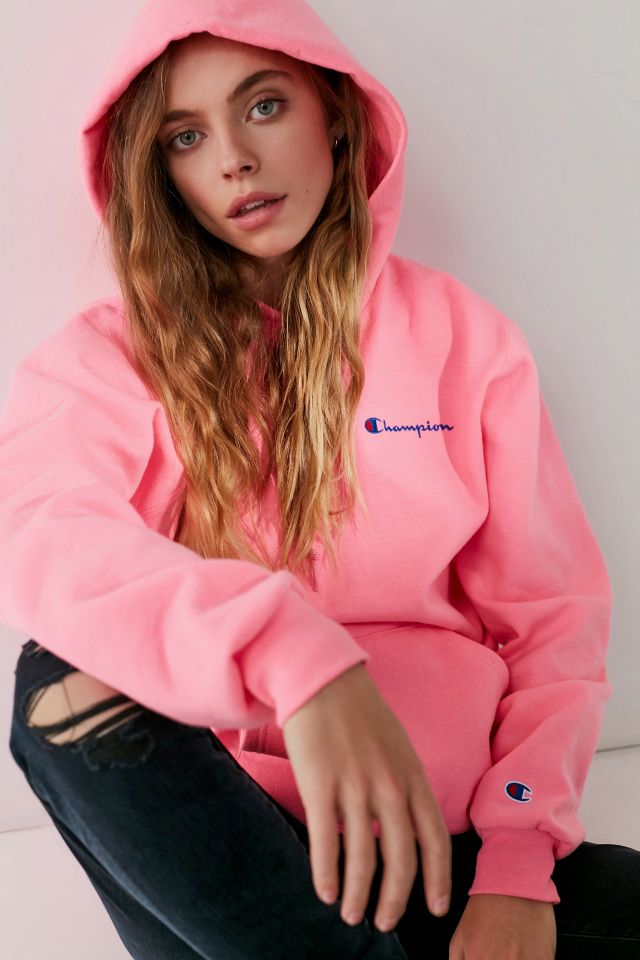 montering status enhed Champion & UO Reverse Weave Mini Logo Hoodie Sweatshirt | Urban Outfitters