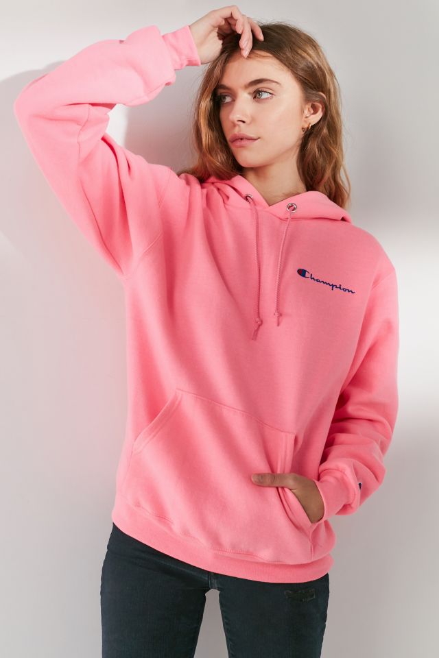 Champion reverse weave hoodie rose on sale