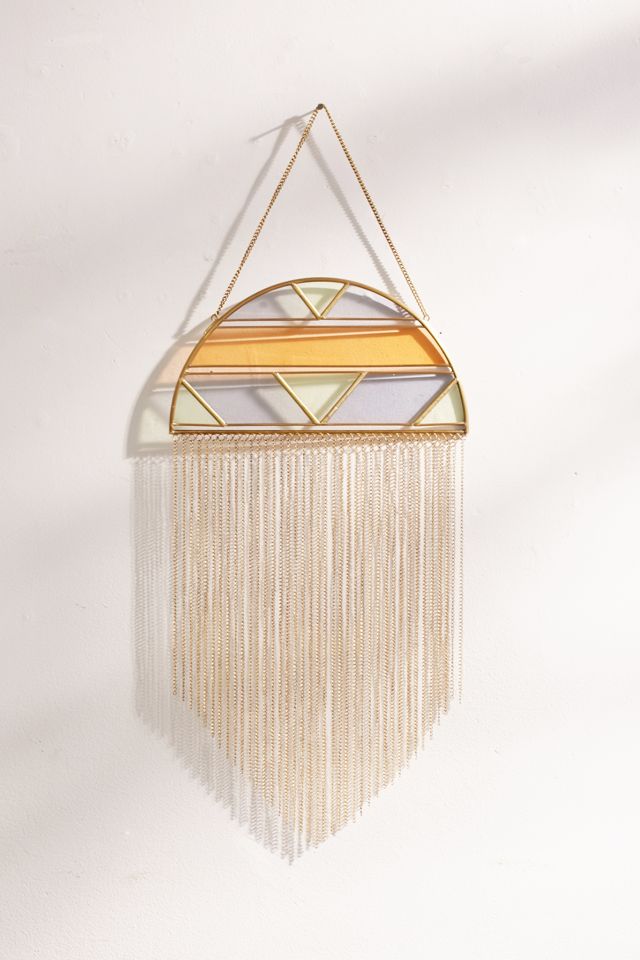 Alley Glass Fringe Wall Hanging #1
