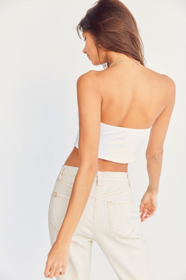 Silence + Noise Crossover Strapless Top #1