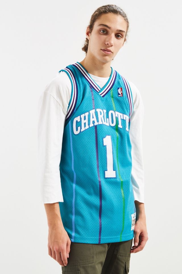 Mitchell & Ness Charlotte Hornets Muggsy Bogues ’92 – ‘93 Basketball Jersey #1