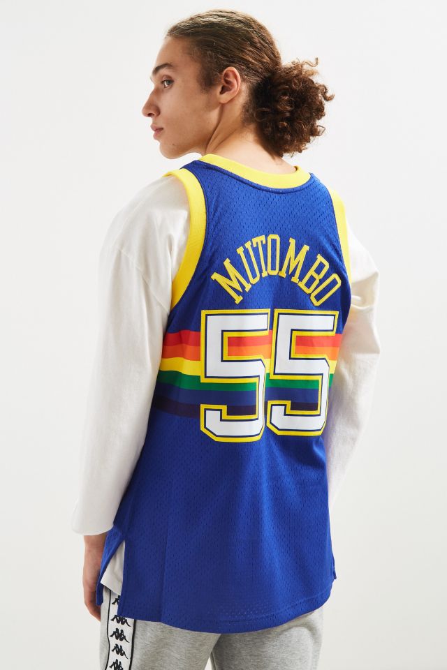 Mitchell & Ness Denver Nuggets Dikembe Mutombo ’91 – ’92 Basketball Jersey #3