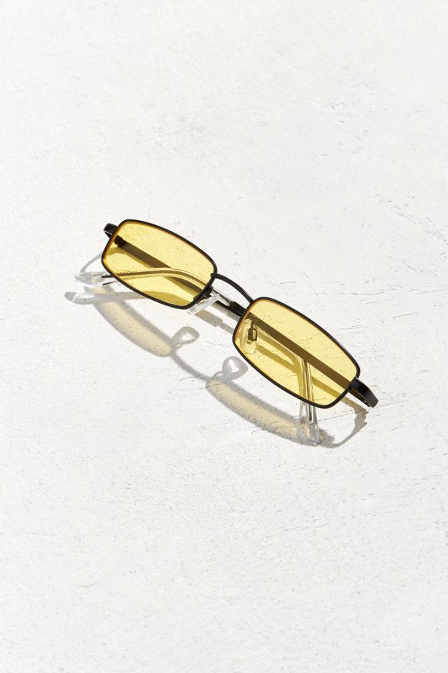Lunettes de Soleil Rectangulaires en Métal #4