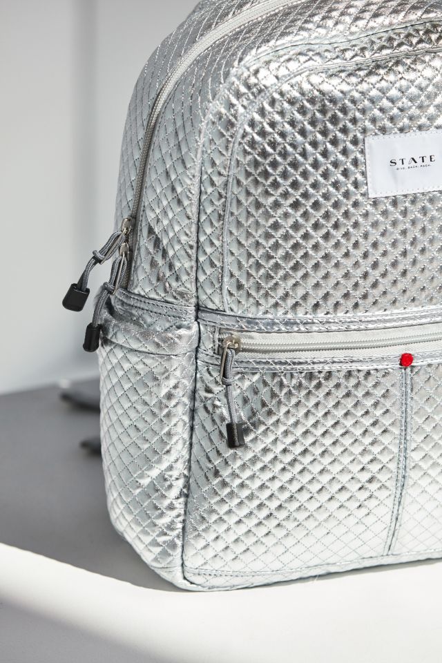 State Bags | Kane Kids Backpack Metallic Silver