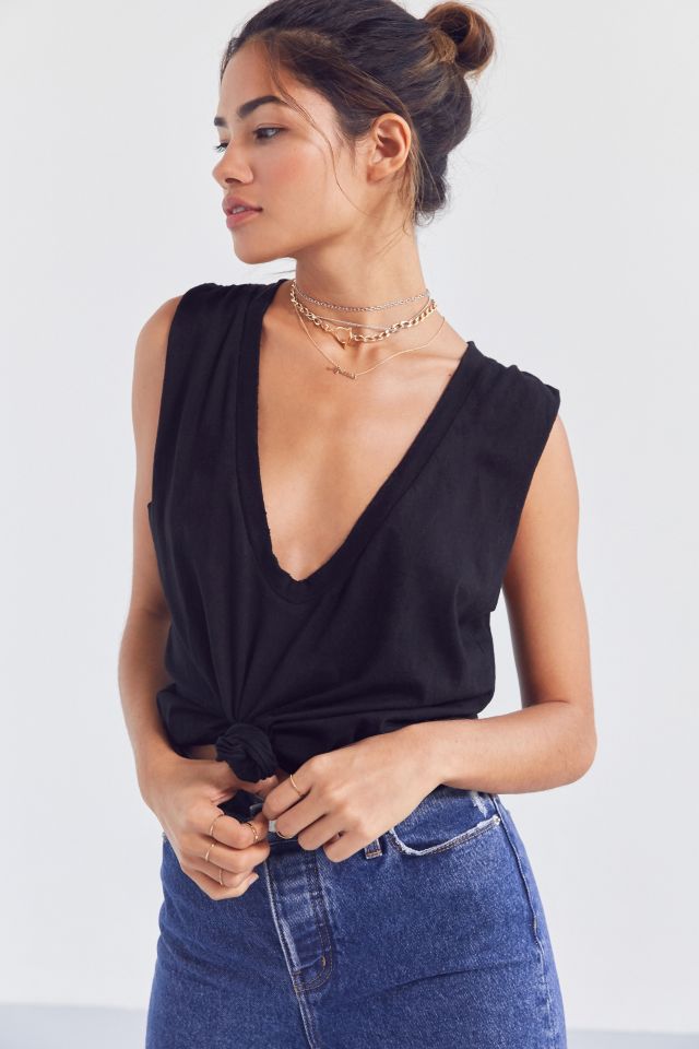 Truly Madly Deeply Knot Front Tank Top #5