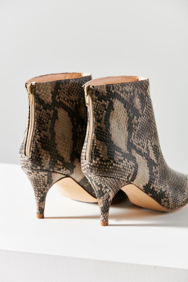 Snakeskin Kitten Heel Ankle Boot #4