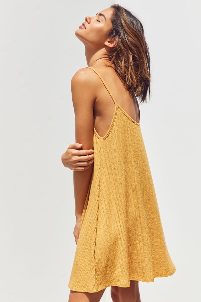 Silence + Noise Wide-Ribbed Knit Slip Dress #4