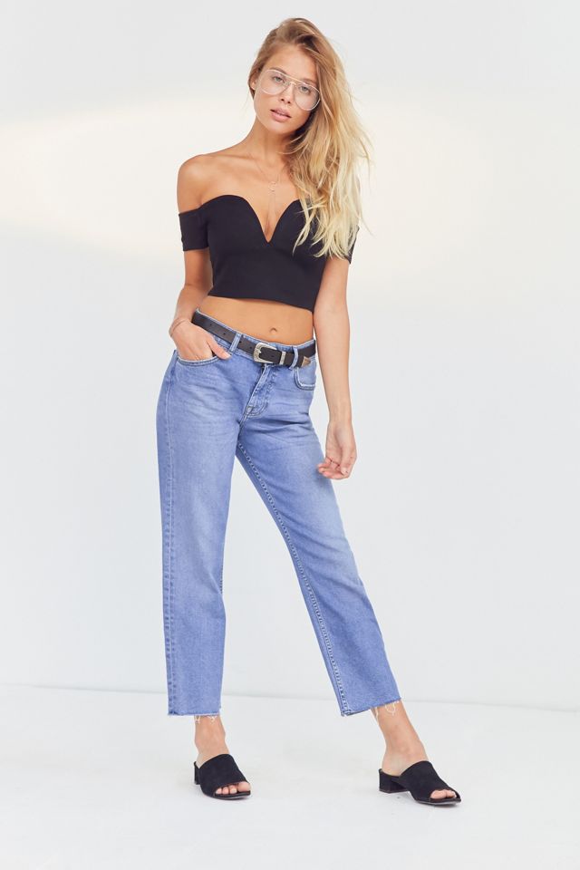 Silence + Noise Plunging Strappy Back Strapless Top #4