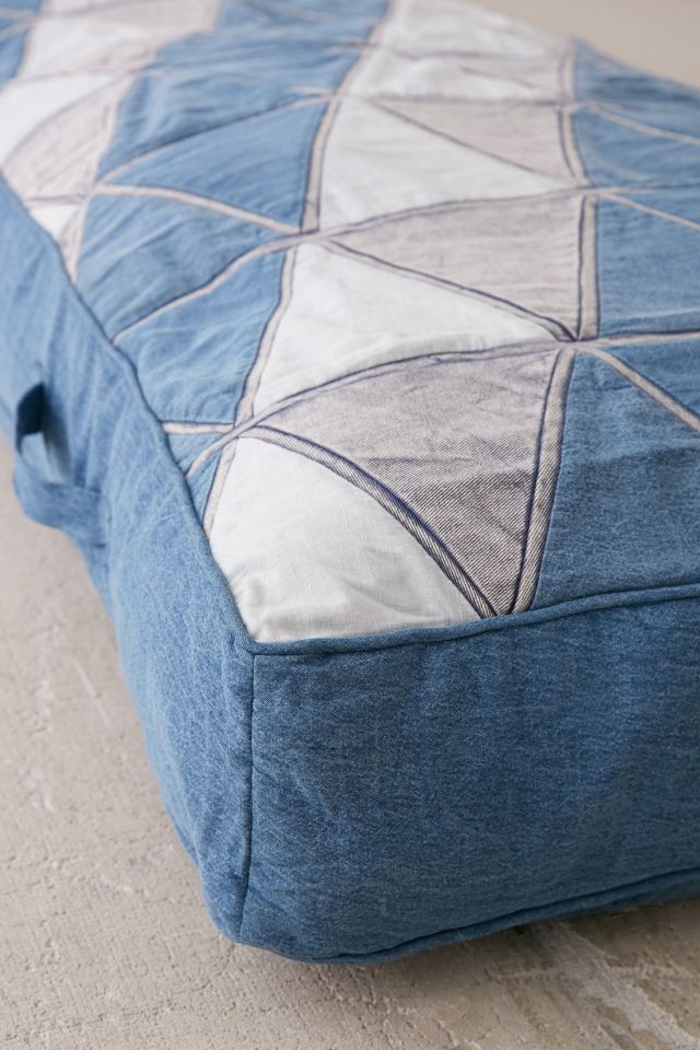 Valerie Patchwork Denim Daybed Cushion #4