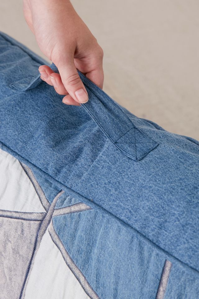 Valerie Patchwork Denim Daybed Cushion #5