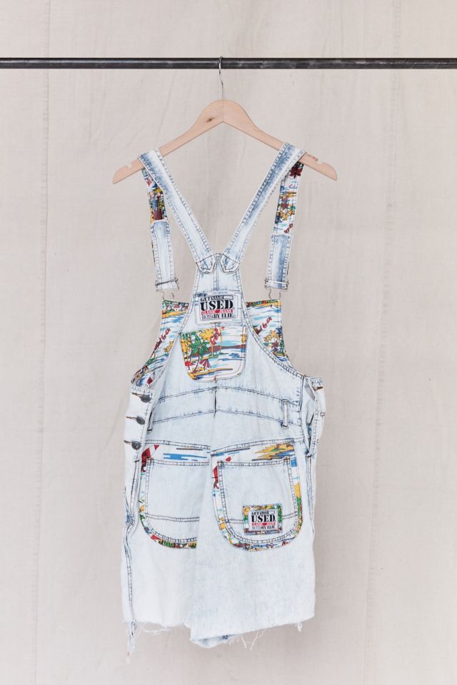 Vintage '80s Tropical Destination Overall Short #4