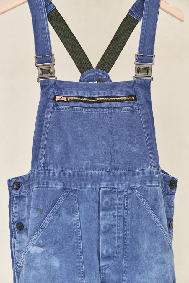 Vintage Patched Workwear Denim Overall #1