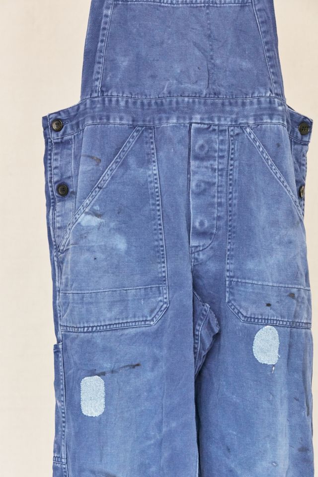 Vintage Patched Workwear Denim Overall #2