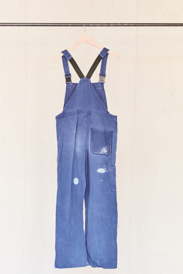 Vintage Patched Workwear Denim Overall #4