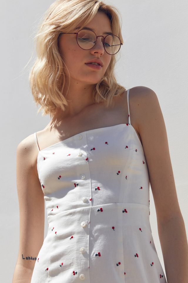 Capulet Cerise Button-Down Cherry Print Mini Dress #4