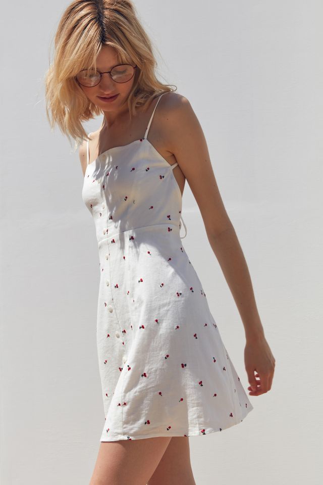 Capulet Cerise Button-Down Cherry Print Mini Dress #5