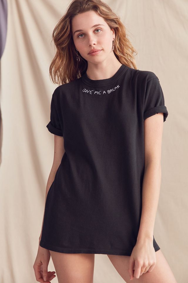 Urban Renewal Recycled Embroidered Neckline Tee #4