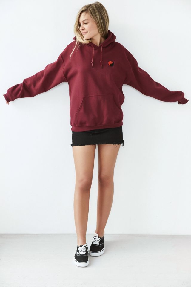 Embroidered Yin Yang Hoodie Sweatshirt #1
