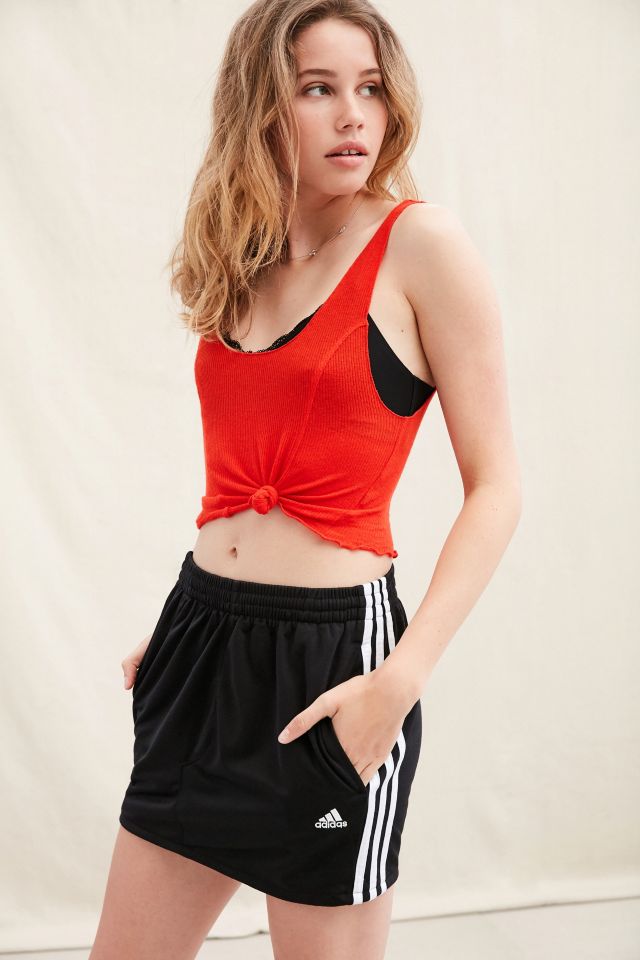 Urban Renewal Remade adidas 90s Mini Track Skirt