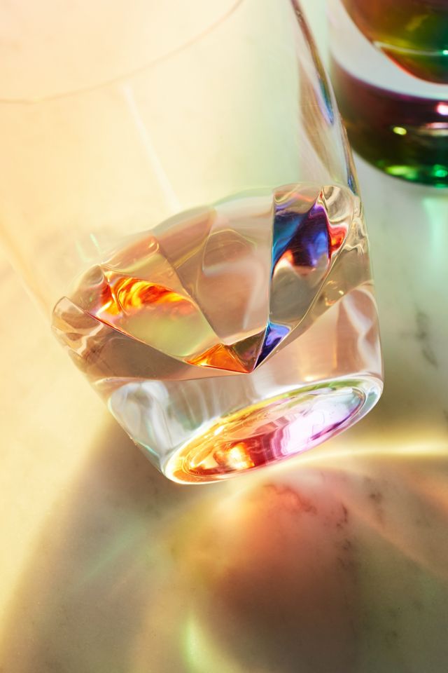 Rainbow Diamond Drinking Glass #1