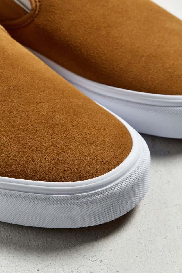 Vans Classic Slip-On Bronze Suede Sneaker #3