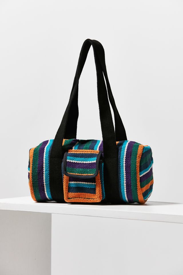 Striped Mini Duffel Bag #2