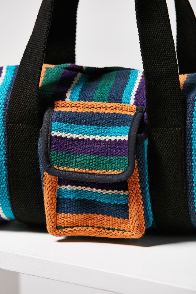 Striped Mini Duffel Bag #3