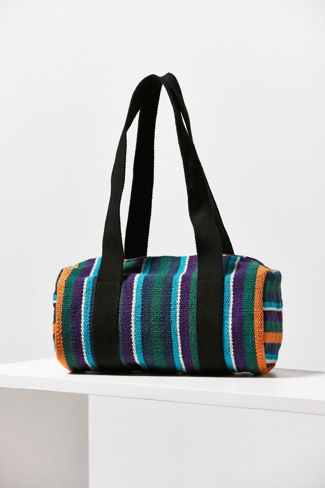 Striped Mini Duffel Bag #5