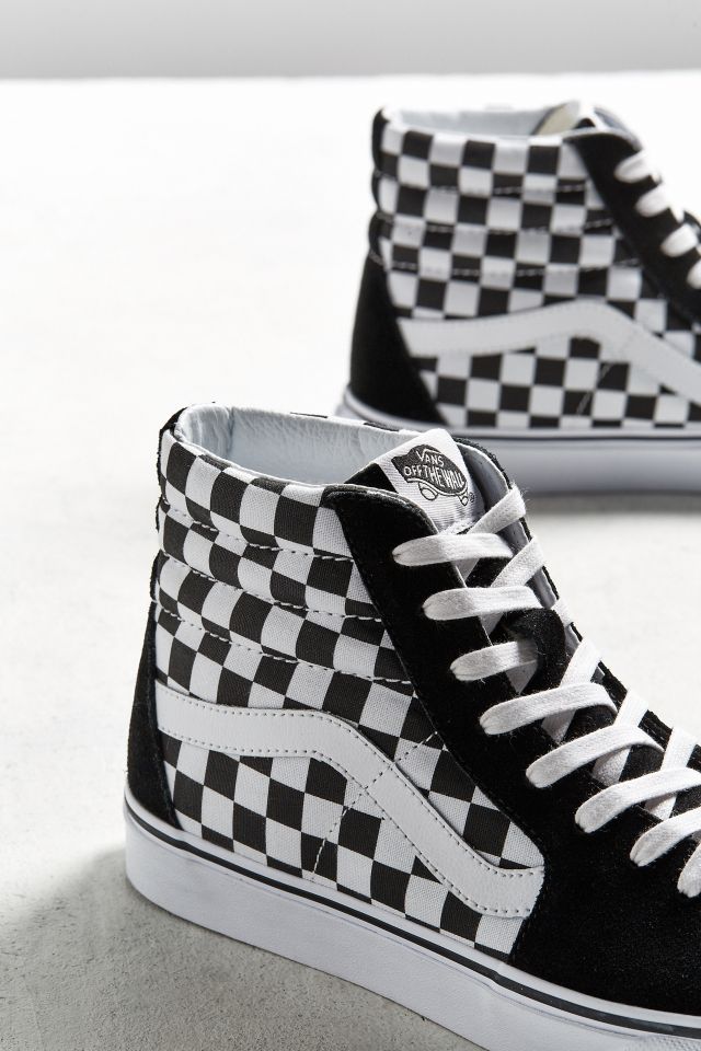 High top checkered sale vans urban outfitters