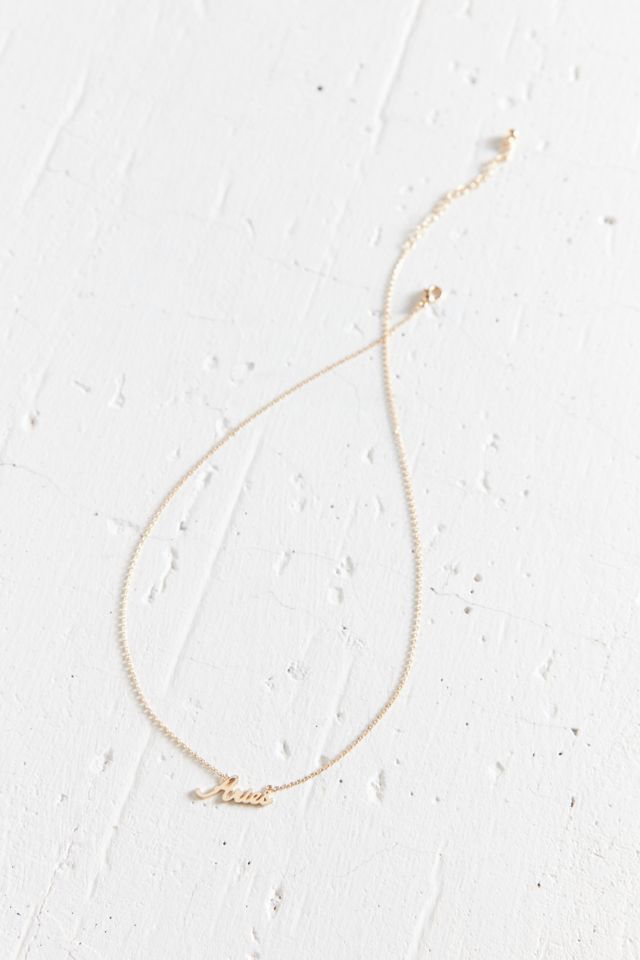 Zodiac Nameplate Necklace #1