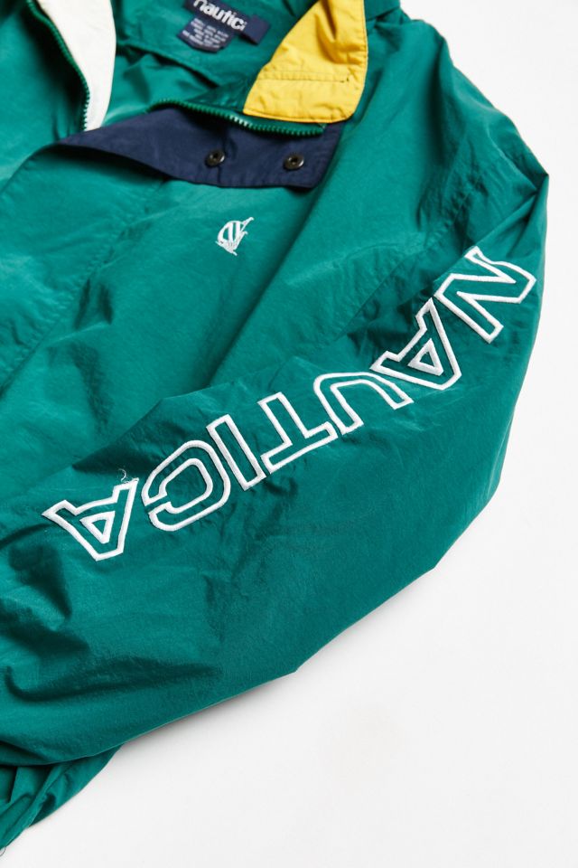 Blouson coupe-vent sport vintage style années 90 vert Kelly Nautica #3
