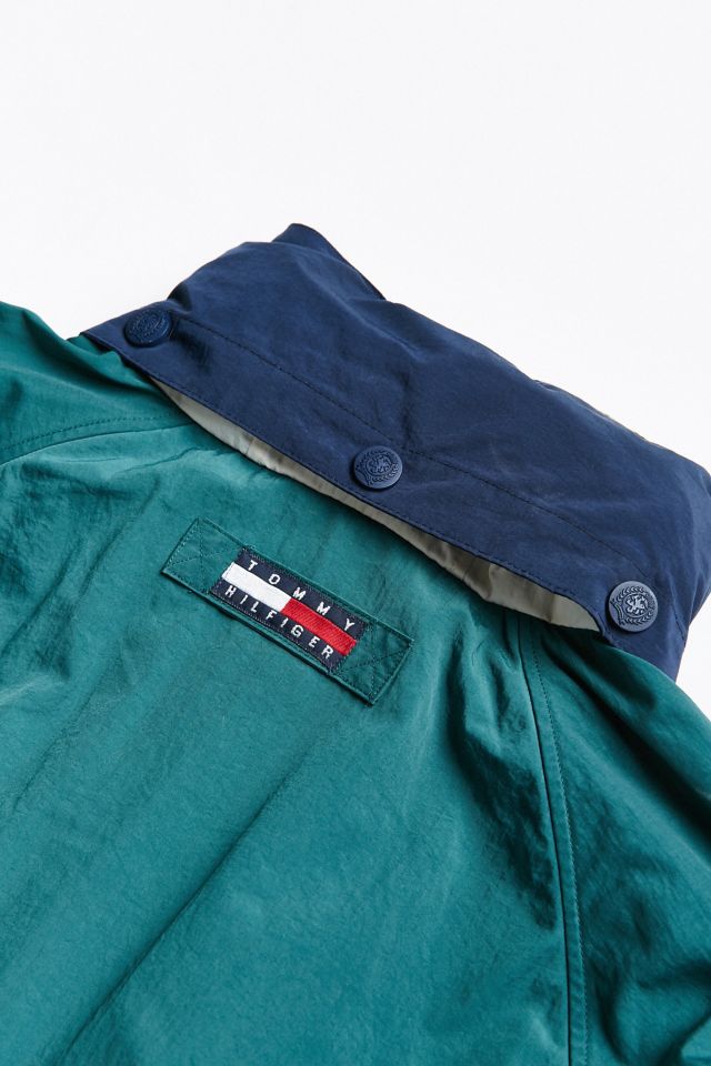 Vintage green tommy deals hilfiger jacket