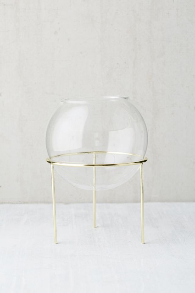 Ida Glass Globe Planter + Tripod Stand #2