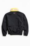 Vintage Tommy Hilfiger Black + Yellow '90s Prep Sport Windbreaker Jacket