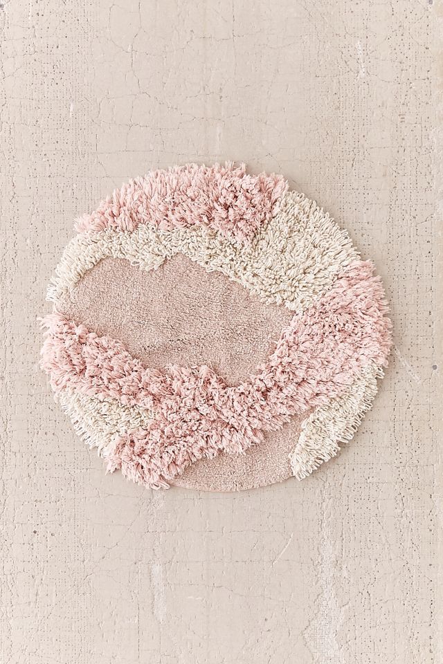 Lila Mixed Shag Bath Mat #1