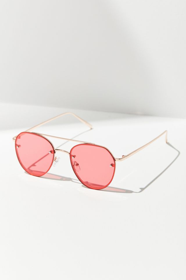 Fiona Translucent Aviator Sunglasses #1