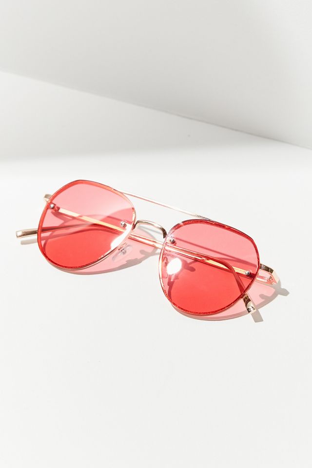 Fiona Translucent Aviator Sunglasses #4