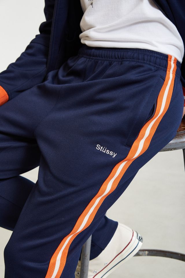 Stussy side stripe store track pants