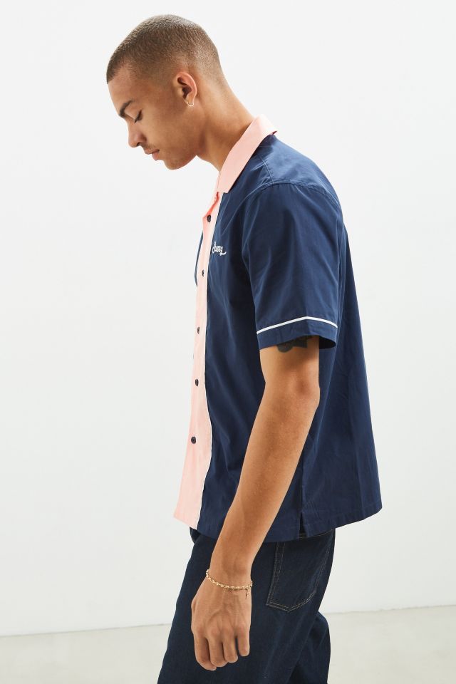 Stussy Middle Blocked Bowling Shirt | Urban Outfitters